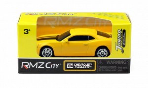 344004SM(A) Машинка металлическая Uni-Fortune RMZ City 1:64 Chevrolet Camaro, без механизмов, желтый матовый цвет