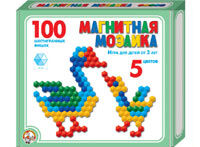 00961ДК Мозаика магнитная шестигранная 100 фишек/ 5 цветов