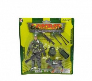 Набор игровой военный "Фигурка солдата с аксессуарами", 8 предметов, 4 вида в ассортименте171