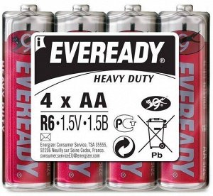Батарейка EVEREADY Heavy Duty 4*AA 1,5V блистер