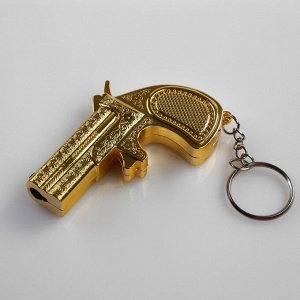 Зажигалкаазовая "Золотой пистолет", 7.3 х 5 см