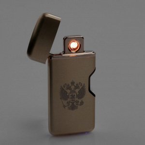 Зажигалка электронная в подарочной коробке, спираль USB,  5.7х3.5х2 см