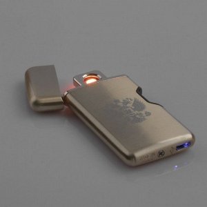 Зажигалка электронная в подарочной коробке, спираль USB,  5.7х3.5х2 см