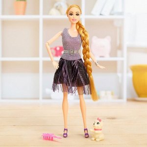 Кукла-модель «Лида» в платье, с аксессуарами