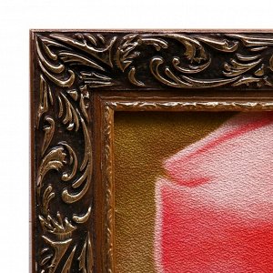 Гобеленовая картина "Букет роз" 52х103 см рамка микс