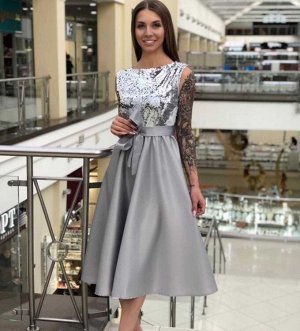 Платье Ткань: пайетка, юбка атлас