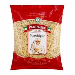 Макароны Maltagliati Conchiglie (Ракушка мелкая 040), 500г