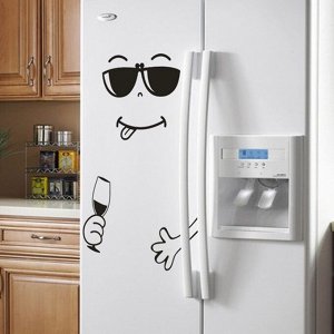 Наклейка на холодильник «Счастливое лицо» в ассортименте