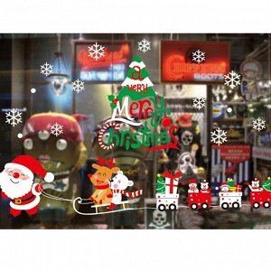 Наклейка "Рождественская сказка" на стекло в ассортименте (размер 50х70 см)