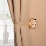 Подхват для штор «Цветок», 5 * 5 см, цвет золотой
