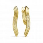 Серьги  из серебра с позолотой