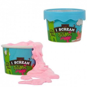 Слайм Junfa Жвачка для рук "I-Scream Slime" Мороженное, цвет розовый844