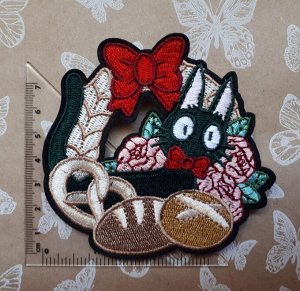 Брошь-нашивка "Кот ДзиДзи" — Kiki's Delivery Service