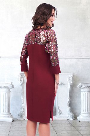 Платье венеция (бордо)