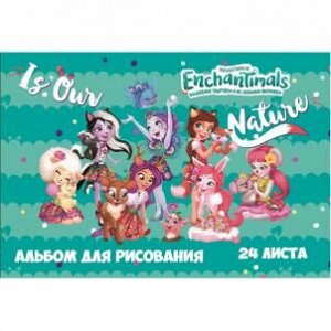 Альбом для рисования А4 24 листа "Enchantimals" на скрепке42