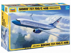 Сборная модель ZVEZDA Авиалайнер Боинг 737-700 1:14414