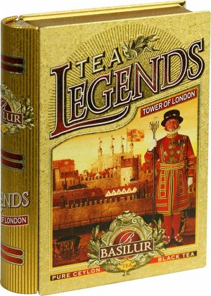 Чай Basilur "Чайная книга Чайные легенды Лондонский Тауэр" 100г.*6*36 ж/б