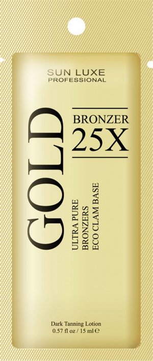 Крем для загара в солярии "Gold Bronzer 25x" 15 мл
