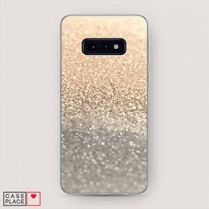 Cиликоновый чехол Песок золотой рисунок на Samsung Galaxy S10E
