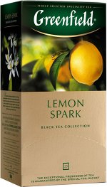Черный чай в пакетиках Greenfield Lemon Spark, 25 шт
