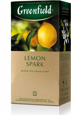 Чай Гринфилд  Lemon spark 25 пак