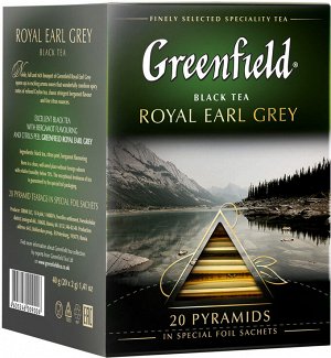 Чай Гринфилд пирам. Royal Earl grey black tea