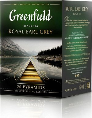 Чай Гринфилд пирам. Royal Earl grey black tea