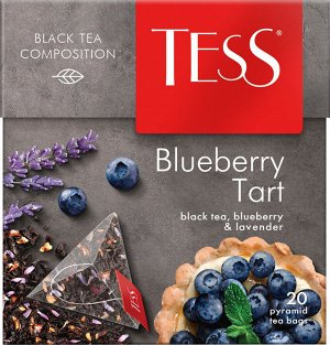 TESS Чай Тесс пирамида Blueberry Tart tea 1,8г*20