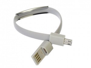 916-025 Кабель для зарядки MicroUSB &quot;Браслет&quot;,1А коннект с ПК