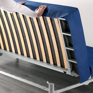 IKEA БЕДИНГЕ 3-местный диван-кровать, Шифтебу темно-синий