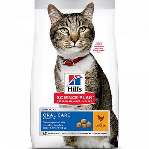 Hill's SP Feline Adult Oral Care д/кош Уход за зубами Курица 1,5кг (603589) (1/6)