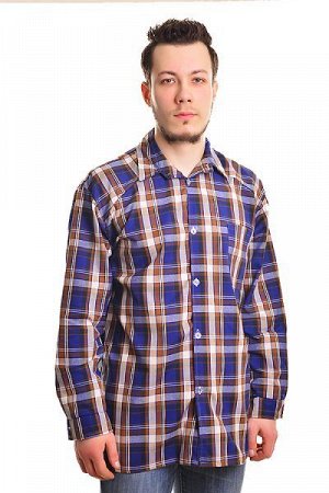 Рубашка Рубашка мужская шотландка, хлопок 100%, короткий рукав. Размеры от 46 до 60. ГОСТ 30327-95. Минимальный заказ - 10 ед.