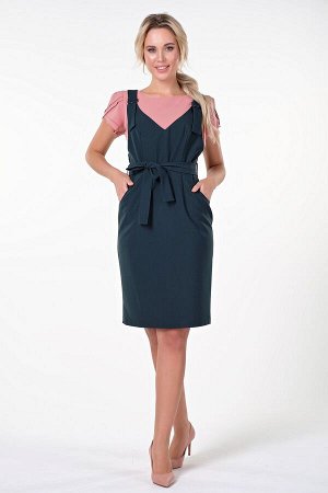 Valentina.Dresses Сарафан Марли №3 . Цвет:темно-зеленый