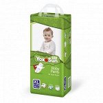 Одноразовые детские подгузники-трусики YokoSun Eco размер XL (12-20 кг), 38 шт.