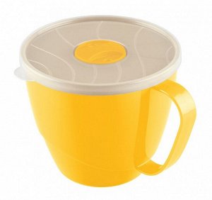 Контейнер - кружка для продуктов, 0,72 л, круглый, пластик, микс