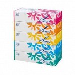 002807 &quot;Kami Shodji&quot; &quot;ELLEMOI&quot; Бумажные двухслойные салфетки 200шт (спайка 5 пачек) 1/12