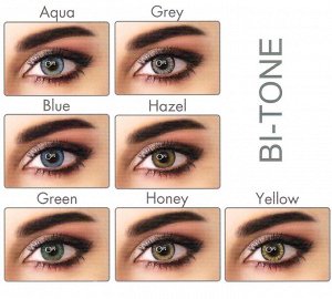 Перекрывающие цветные контактные линзы Adore Bi Blue -7.0 ВС 8.6 (2 линзы)