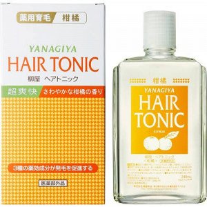 113518 "Yanagiya" "Hair Tonic" Тоник против выпадения волос (ментол и цитрус) 240мл 1/18