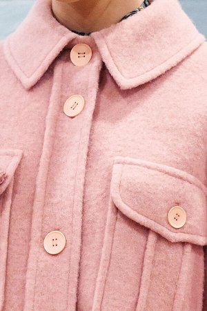 Пальто Цвет: розовый