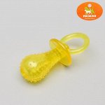 Игрушка жевательная &quot;Соска&quot; прозрачная, PP, 9,5 см,  микс цветов