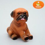 Игрушка пищащая &quot;Маленький друг&quot;, бульдог, 9 см, микс цветов