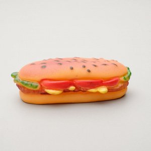 Пижон Игрушка пищащая &quot;Бутерброд&quot; для собак, 13 см, микс цветов