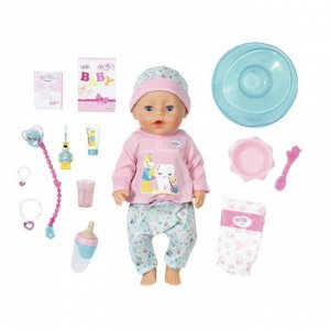 Кукла интерактивная Baby born «Чистим зубки» с аксессуарами, 43 см 827-086