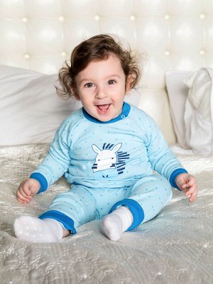 Голубые штанишки со звездочками "Веселые друзья" для новорождённого (5030129)