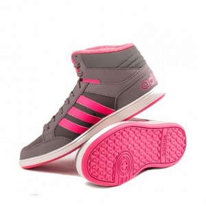 Кроссовки детские Модель: HOOPS MID K GREY/SOPINK/FTWWHT Бренд: Adi*das