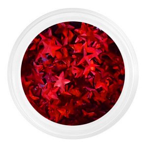 Камифубуки К124 "Звездочки 3D" красный голография