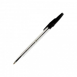 Ручка шариковая "Corvina 51", черная, 1мм, прозрачный корпус