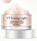 BIOAQUA V 7 Увлажняющий крем для лица с тонирующим эффектом (Розовый), 50 мл