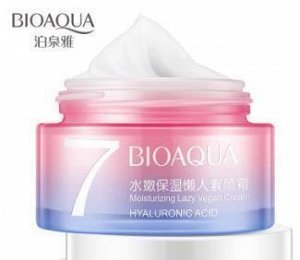 769486 BIOAQUA V Lazy Vegan Cream Увлажняющий крем для лица с гиалуроновой кислотой, 50 г, 12 шт/уп