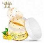 082413 LAIKOU GOLDEN OSMANTHUS Патчи для кожи вокруг глаз с цветами османтуса,140, 12 шт/уп